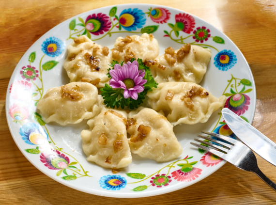 Homemade pierogi